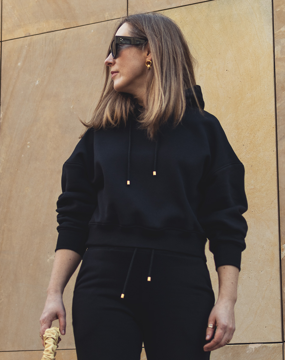 bluza BASIC z kapturem czarna