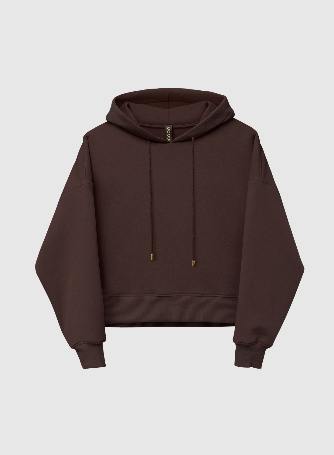 bluza BASIC z kapturem choco