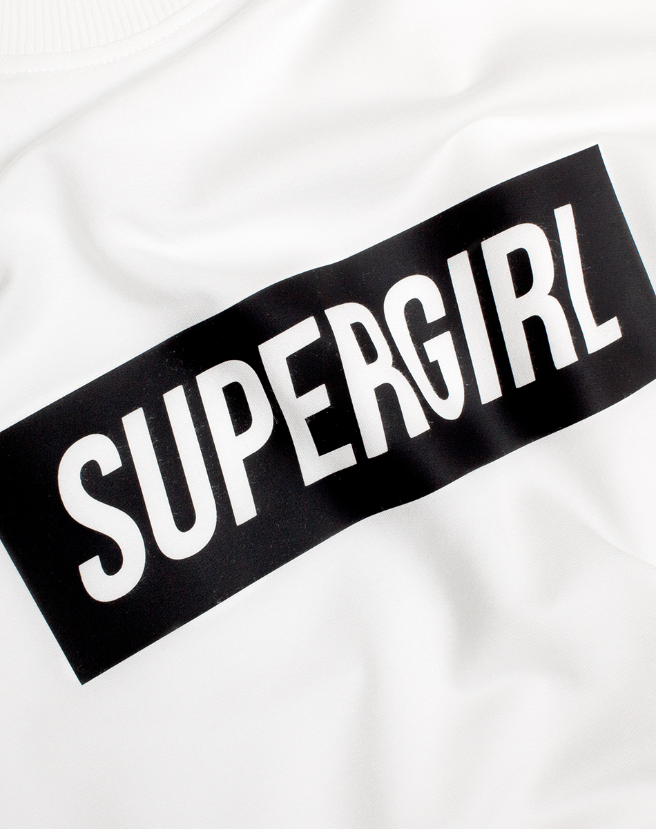 t-shirt SUPERGIRL white - COCOON
