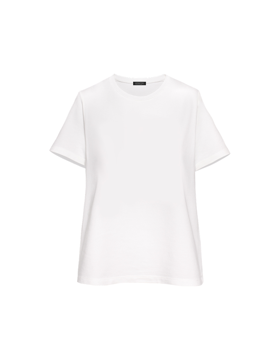 t-shirt BASIC white - COCOON zdjęcie 1